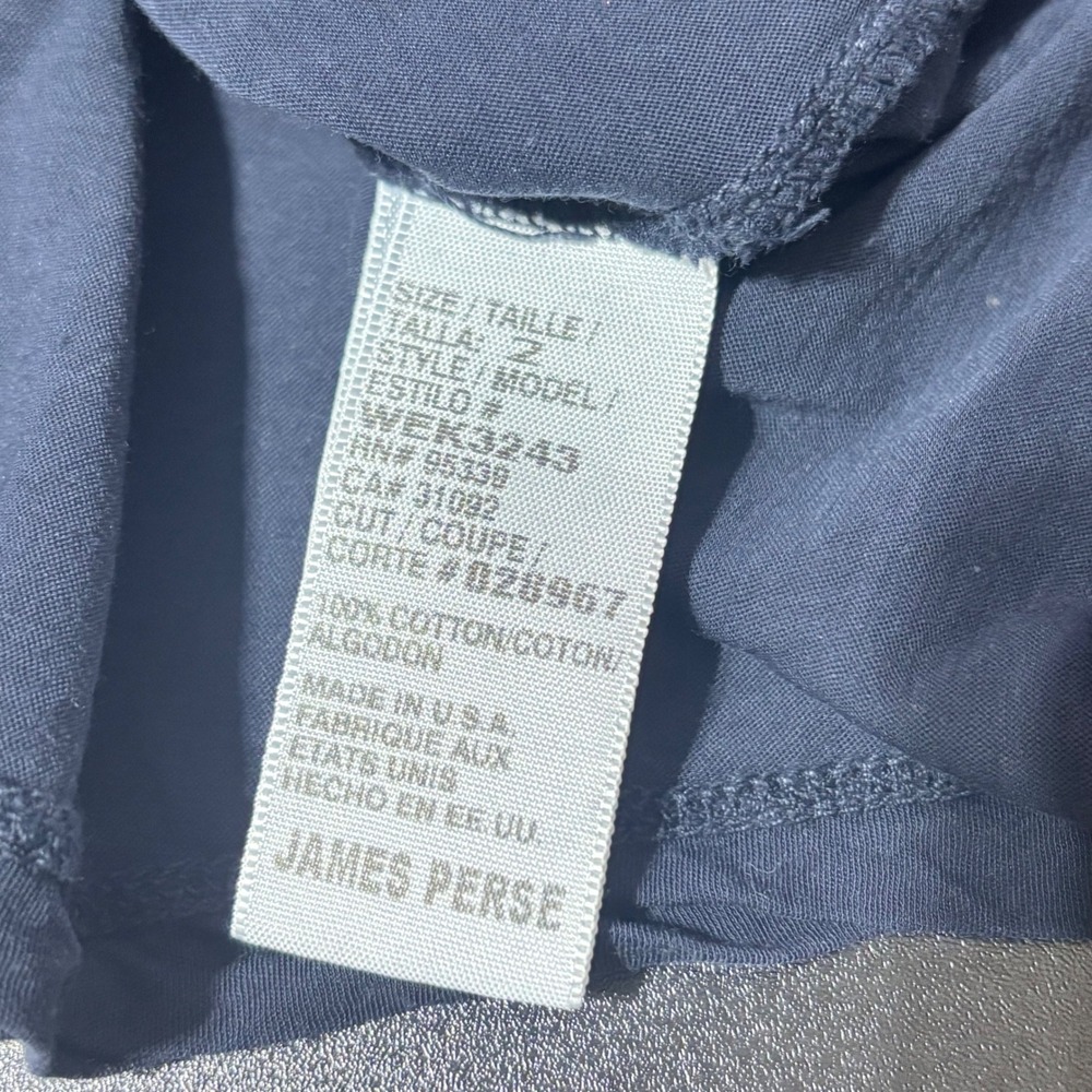 James Perse Tank Top Navy Blue Cotton Slub Jersey Minimalist Women Size 2 - Picture 6 of 7
